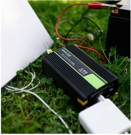 Green Cell Power Inverter für Autos Modifizierte Sinuswelle 600W zur Umwandlung von 24V DC in 230V AC mit 1xUSB