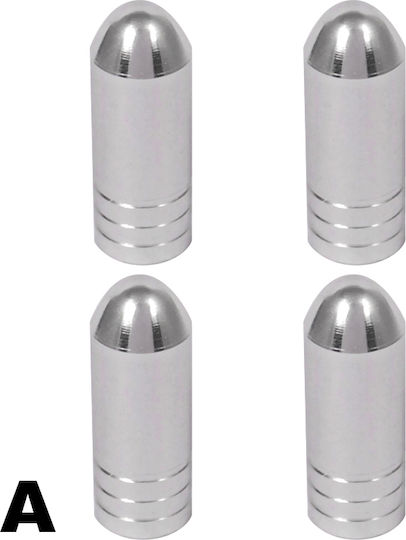 Onyx Car Tire Valve Caps Red 4pcs