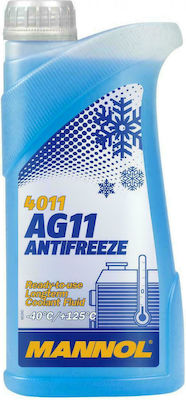 Mannol AG11 Antifreeze Ready for Use Engine Coolant for Car G11 -40°C Blue 1lt