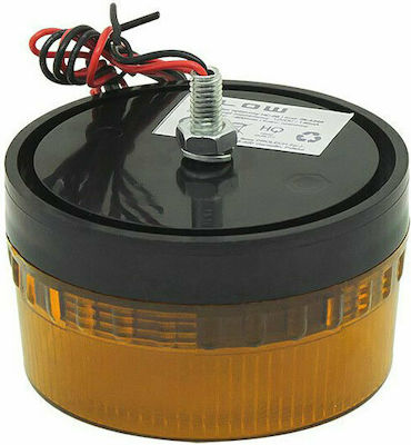 Car Beacon LED 12V Waterproof 7.3cm with Orange Lighting