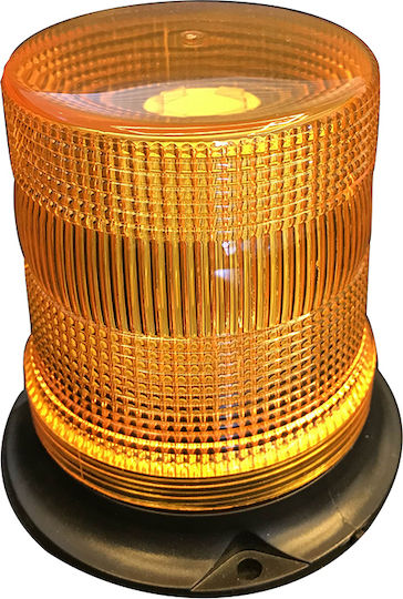 Autoline Φάρος Αυτοκινήτου LED 12V 8.6cm με Πορτοκαλί Φωτισμό