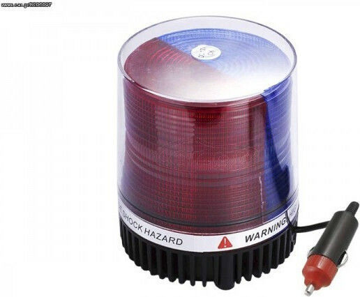 Car Beacon LED 12 / 24V Waterproof with Red / Blue Lighting