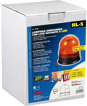 Lampa Auto-Leuchtturm LED 12 / 24V Wasserdicht 14cm mit Orange Beleuchtung