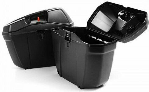 Givi Monokey Motorcycle Hard Side Case Set 22lt in Black Colour