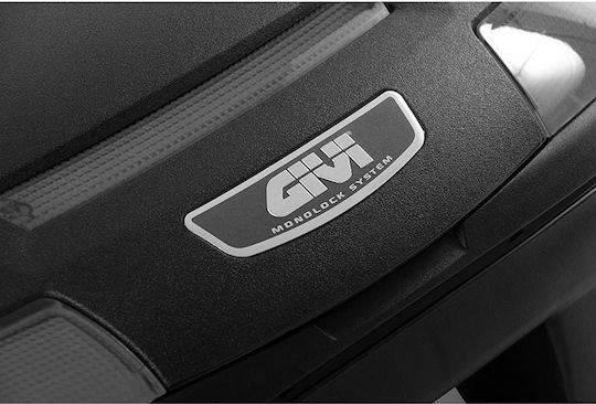 Givi E470 Simply III Monolock Μπαγκαζιέρα Μοτοσυκλέτας 47lt Μαύρη