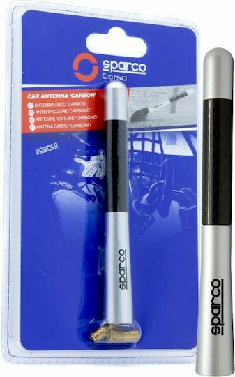 Sparco Car Antenna Roof Threaded for TV in Silver Color