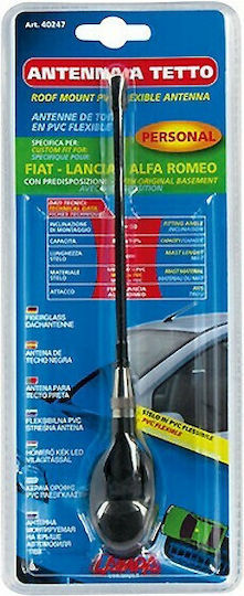 Lampa Κεραία Αυτοκινήτου Οροφής Carbon-1 Βιδωτή 80mm για Ραδιόφωνο σε Μαύρο Χρώμα