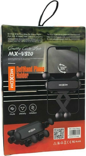 Moxom Car Mobile Mount with Adjustable Hooks Black