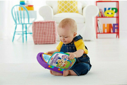 Fisher Price Activity Book Laugh & Learn Educational Book with Music, Light, and Sounds for 6++ Months