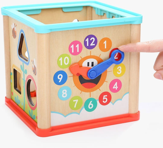 Top Bright Jucărie de Sortare a Formelor Center Cube din Lemn pentru 12++ Luni