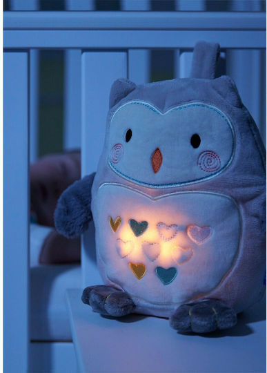 Grobag Ollie The Owl από Ύφασμα με Λευκούς Ήχους, Μουσική, Φως και Αισθητήρα Κλάματος για Νεογέννητα