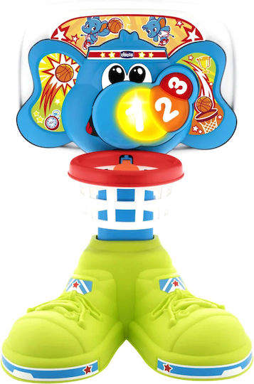 Chicco Baby Toy Happy Basketball Hoop with Music for 12++ Months