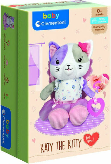 Baby Clementoni Играчка за сън Baby Пухкава Балерина Котенце със звуци за 0++ месеца