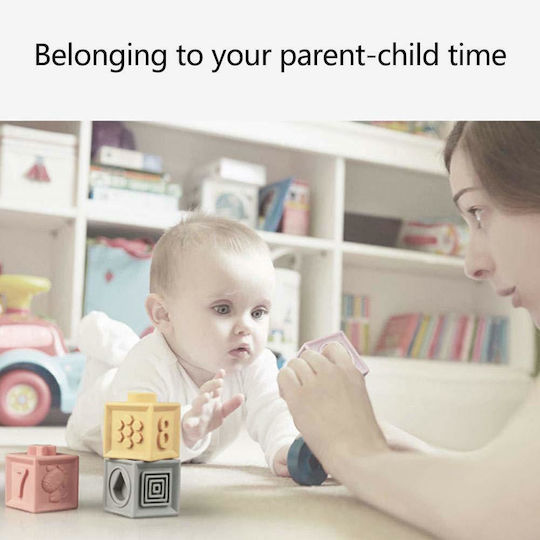 Baby to Love Παιχνίδι Στοίβαξης Εκπαιδευτικοί 3D Κύβοι για 6+ Μηνών