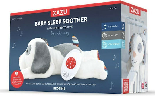 Zazu Sleep Toy Dex made of Fabric with White Noise and Cry Sensor for 0++ Months