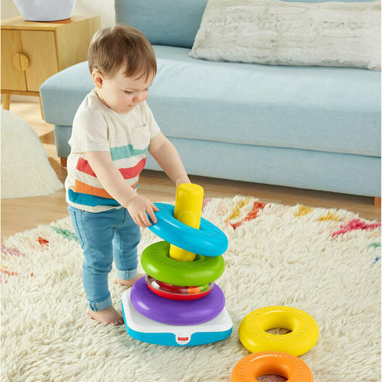Fisher Price Играчка за подреждане Giant Rock-a-Stack за 12++ месеца