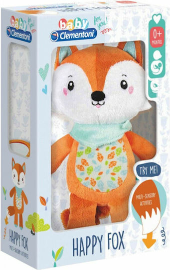 Baby Clementoni Animal Happy Fox made of Fabric for 0++ Months