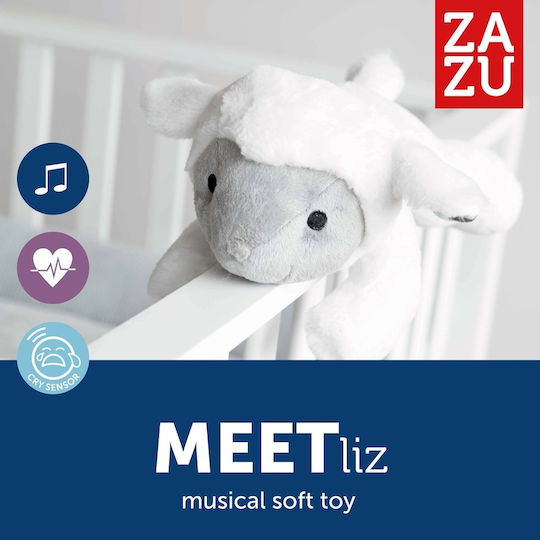Zazu Liz Προβατάκι Βοηθός Ύπνου 6 Λευκούς Ήχους Μελωδίες Κλάματος