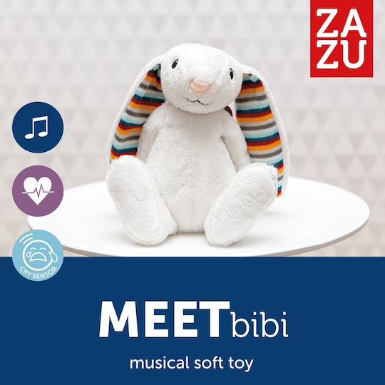 Zazu Bibi Λαγουδάκι Βοηθός Ύπνου 6 Λευκούς Ήχους Μελωδίες Κλάματος