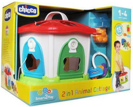 Chicco Shape Sorting Toy House For Animals for 12++ Months