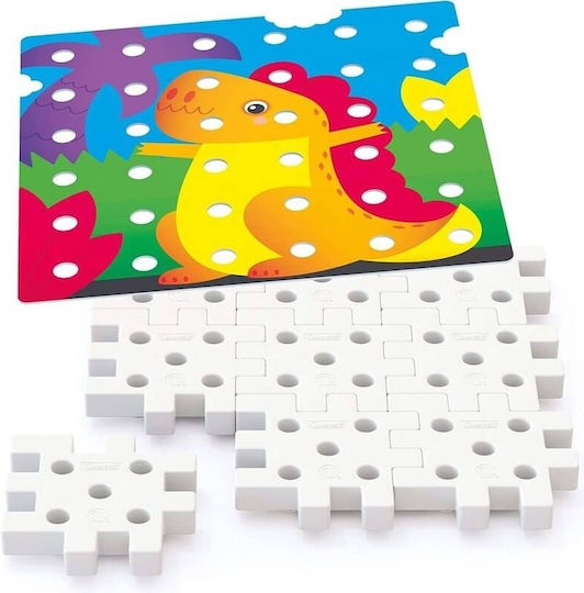 Quercetti Stacking Toy Jumbo Pegs & Pegboard for 12++ Months