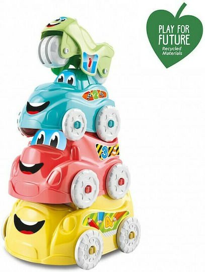 Baby Clementoni Stapelspielzeug Pyramide mit Autos mit Licht und Geräuschen für 6++ Monate
