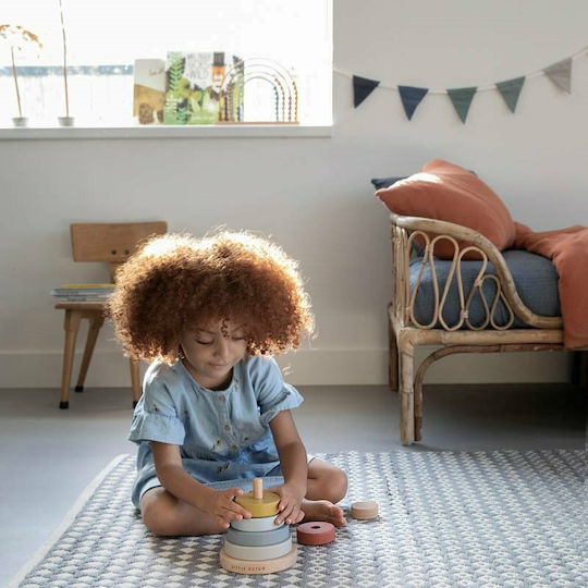 Little Dutch Stacking Toy Stacking Rings Pure & Nature made of Wood for 12++ Months