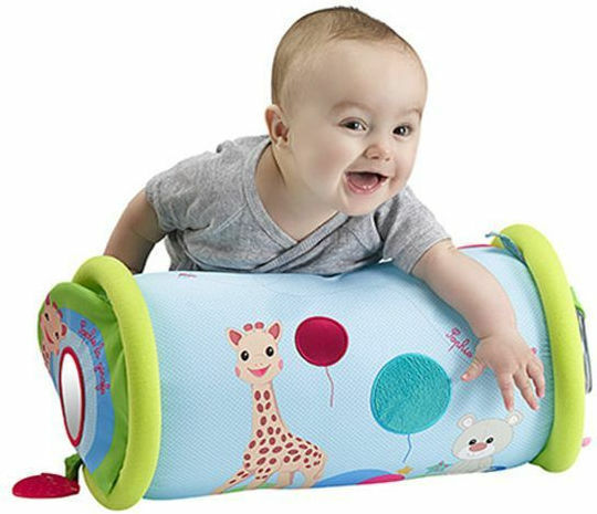 Sophie La Girafe Jucării de rostogolit și de târâre Sophie Rollin din Țesătură cu Sunete pentru 6++ Luni