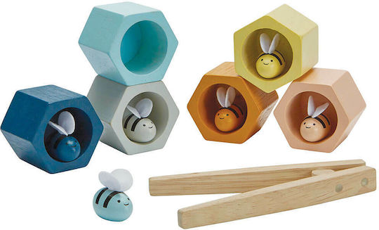 Plan Toys Βρεφικό Παιχνίδι Παιχνίδι Κυψέλες από Ξύλο για 36+ Μηνών