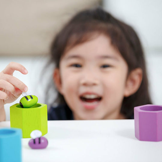 Plan Toys Βρεφικό Παιχνίδι Παιχνίδι Κυψέλες από Ξύλο για 36+ Μηνών