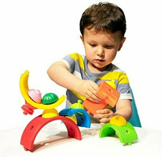 Lalaboom Stacking Toy Rainbow & Beads for 18++ Months