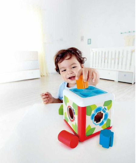 Hape Παιχνίδι Ταξινόμησης Σχημάτων Early Explorer Shape Sorting Box Garden από Ξύλο για 12+ Μηνών
