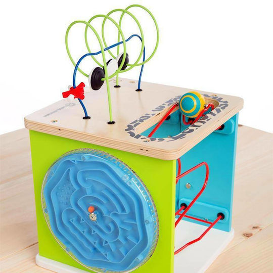 Hape Κύβος Δραστηριοτήτων Motor Skills Cube First Experiments από Ξύλο για 12+ Μηνών
