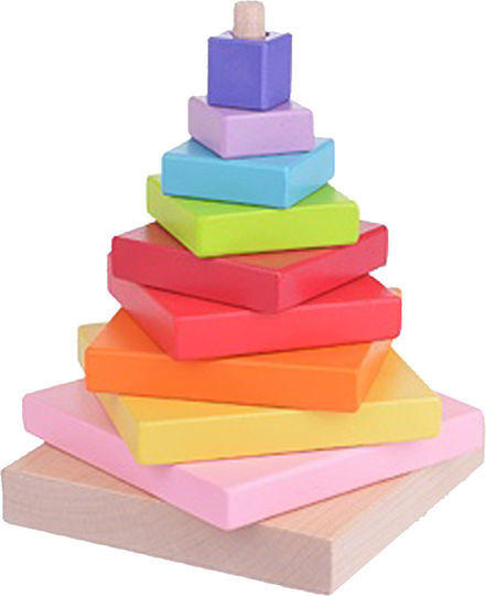 Cubika Stacking Toy Pyramid LD-5 made of Wood for 36++ Months