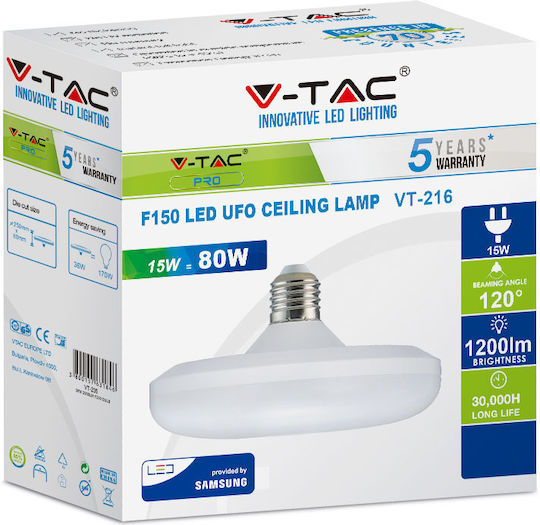 V-TAC VT-235 LED Bulb 36W for Socket E27 Cool White 2900lm