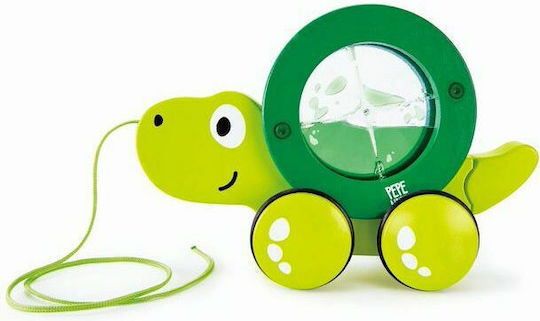 Hape Jucărie de Tras Push & Pull Țestoasă Glisantă Tito din Lemn pentru 10++ Luni (Diverse modele) 1 buc
