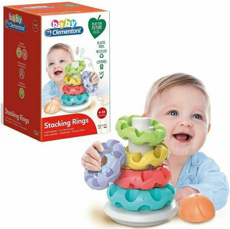 Baby Clementoni Παιχνίδι Πυραμίδα Πυραμίδα για 6+ Μηνών