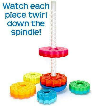 Fat Brain Toys Παιχνίδι Στοίβαξης Spin Again για 12+ Μηνών