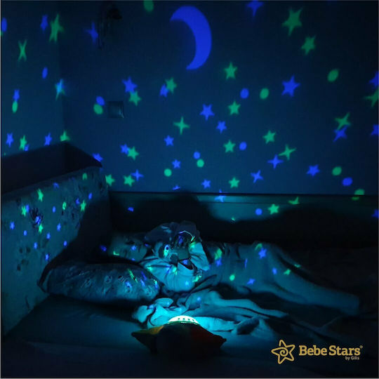 Bebe Stars Παιχνίδι Ύπνου Προβολέας Star από Ύφασμα με Μουσική και Φως για Νεογέννητα