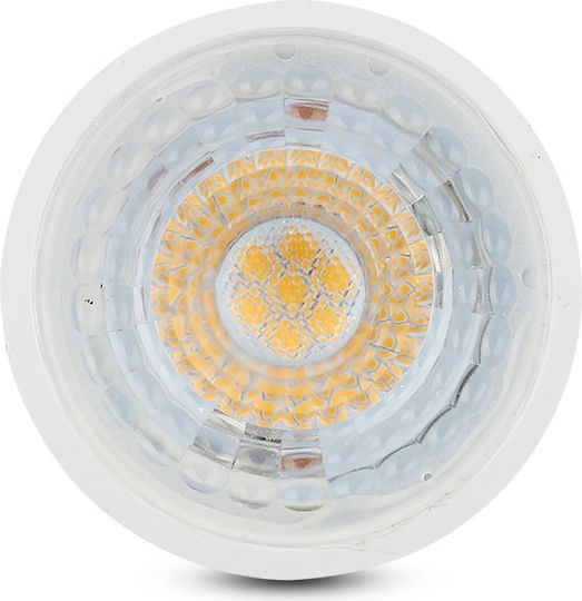 V-TAC VT-247D LED Bulb 6.5W for Socket GU10 and Shape MR16 Natural White 450lm Dimmable