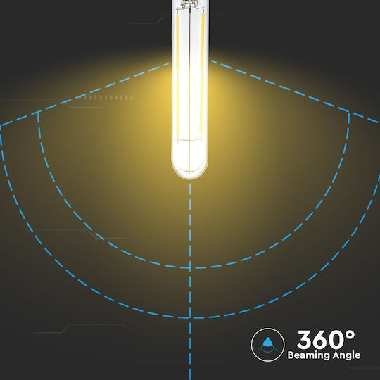 V-TAC VT-2204 LED-Lampe 4W 135mm für Fassung E14 und Form T20 Naturweiß 400lm