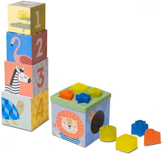 Taf Toys Παιχνίδι Στοίβαξης Savannah Sort & Stack για 12+ Μηνών