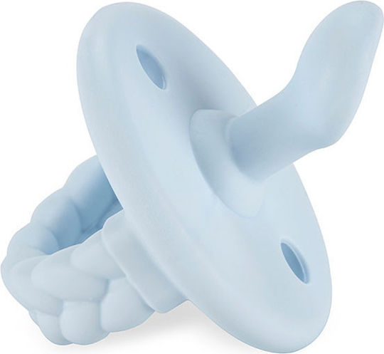 Itzy Ritzy Sweetie Ορθοδοντικές Πιπίλες Σιλικόνης Braids - Blue για 0-6 μηνών 2τμχ