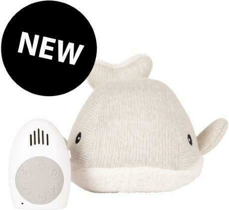 Flow Sleep Toy Moby the Whale made of Fabric with White Noise and Music for 0++ Months