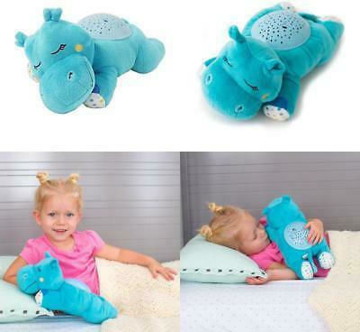 Summer Infant Schlafspielzeug Slumber Buddies Classic Dozing Hippo aus Stoff mit Musik und Licht für 0++ Monate