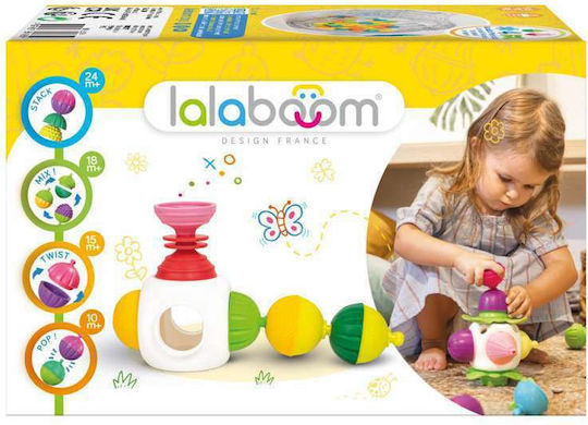 Lalaboom Βρεφικό Παιχνίδι Cube And Beads για 10+ Μηνών