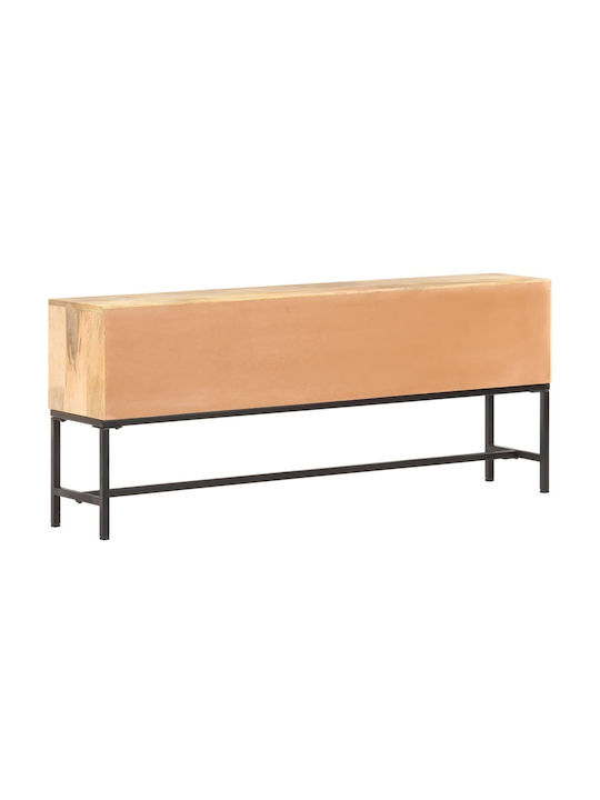 Wooden Buffet Μάνγκο / Μαύρο L145xW30xH60cm