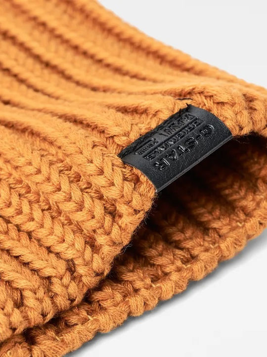 G-Star Raw Venetio Ribbed Beanie Cap Orange