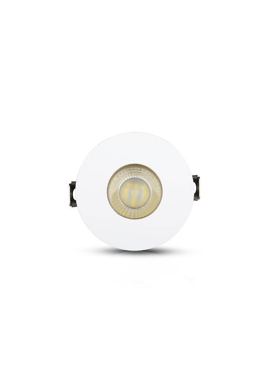 V-TAC Round Metallic Recessed Spot with Socket GU10 Gold 8x8cm. 1pcs