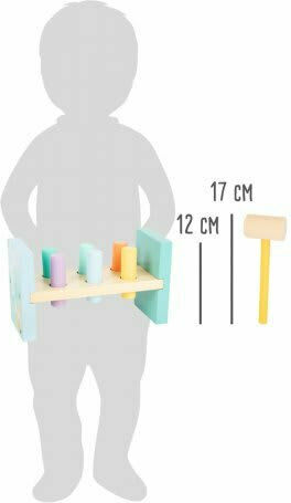 Small Foot Spiel mit Hammer Werkbank aus Holz für 18++ Monate